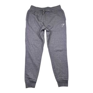 Gymshark Mens Crest Fleece Jogger Sweatpants Gray Size M